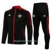 Chaqueta De Entrenamiento Trajes Manchester United 2022-23 Negra - Niño